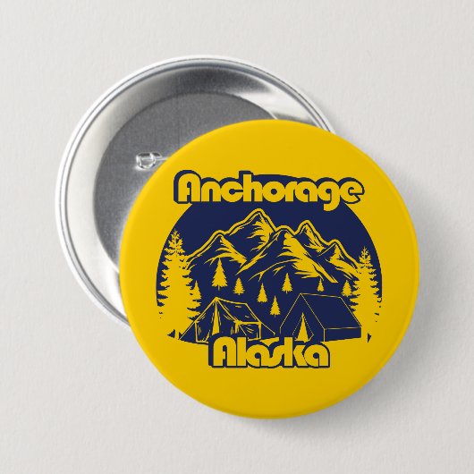 Anchorage Alaska Button (Vorne & Hinten)