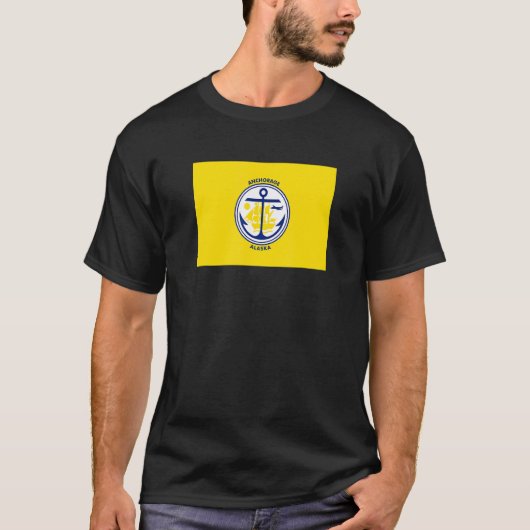 Anchorage Alaska Flag T-Shirt (Vorderseite)