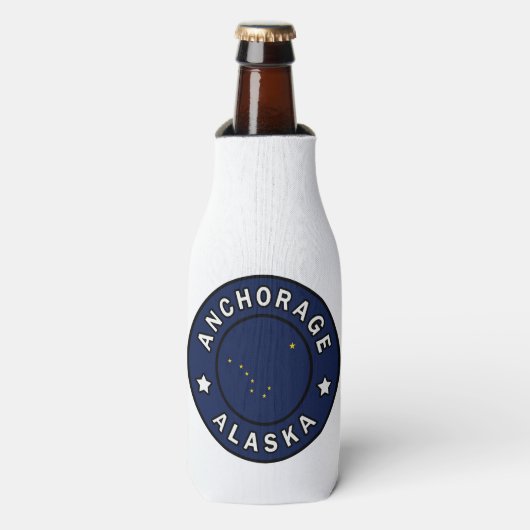 Anchorage Alaska Flaschenkühler (Flaschenvorderseite)