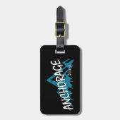 Anchorage Alaska Gepäckanhänger (Vorderseite vertikal)