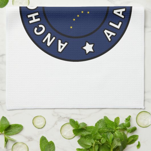 Anchorage Alaska Handtuch (Gefaltet)