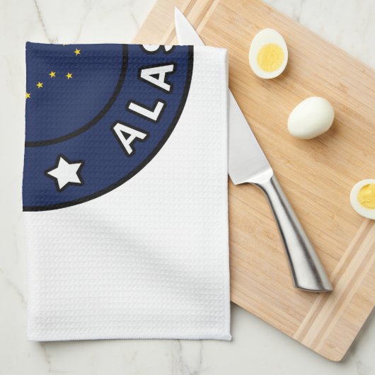 Anchorage Alaska Handtuch (Viertel Falte)