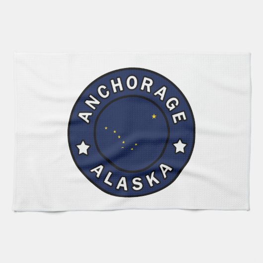 Anchorage Alaska Handtuch (Horizontal)