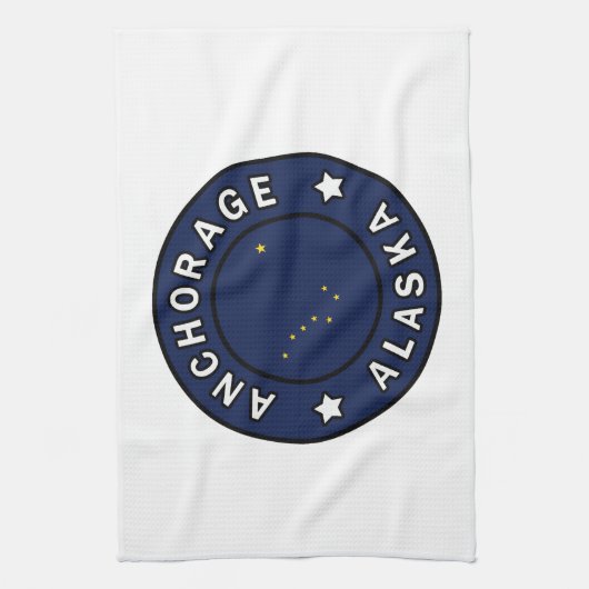 Anchorage Alaska Handtuch (Vertikal)