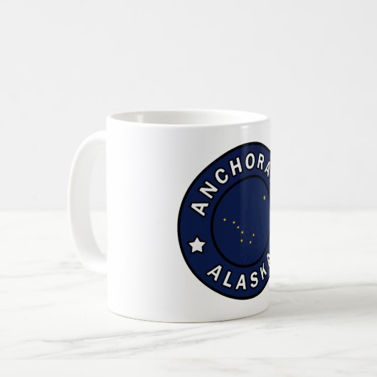 Anchorage Alaska Kaffeetasse (Vorderseite Links)
