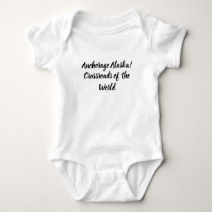 Anchorage Alaska Kreuzung Baby Strampler