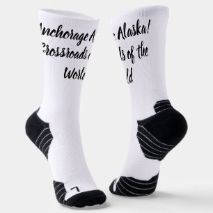 Anchorage Alaska Kreuzung der Welt Socken