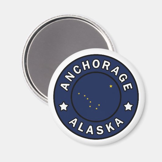 Anchorage Alaska Magnet (Vorderseite/Rückseite)