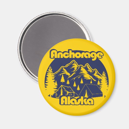 Anchorage Alaska Magnet (Vorderseite/Rückseite)