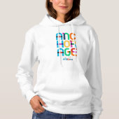 Anchorage Alaska Mitte Jahrhundert, Pop Art, Hoodie (Vorderseite)