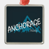 Anchorage Alaska Ornament Aus Metall (Vorne)