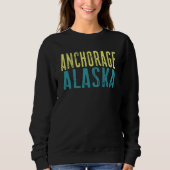 Anchorage Alaska Pacific Coast Stacked Sweatshirt (Vorderseite)