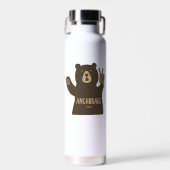 Anchorage Alaska Peace Bear Trinkflasche (Vorne)