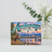 Anchorage, Alaska Postkarte (Stehend Vorderseite)