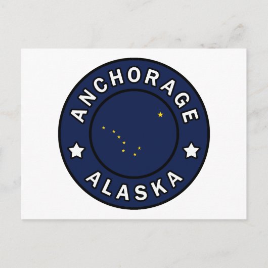 Anchorage Alaska Postkarte (Vorderseite)
