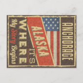 Anchorage Alaska Postkarte (Vorderseite)