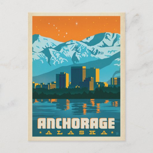 Anchorage, Alaska Postkarte (Vorderseite)