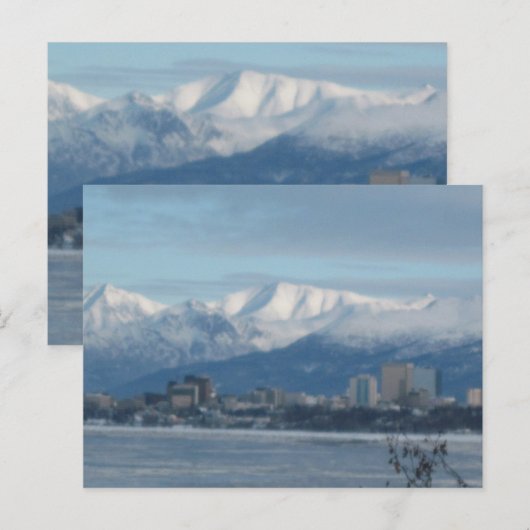 ANCHORAGE ALASKA POSTKARTE (Vorne/Hinten)