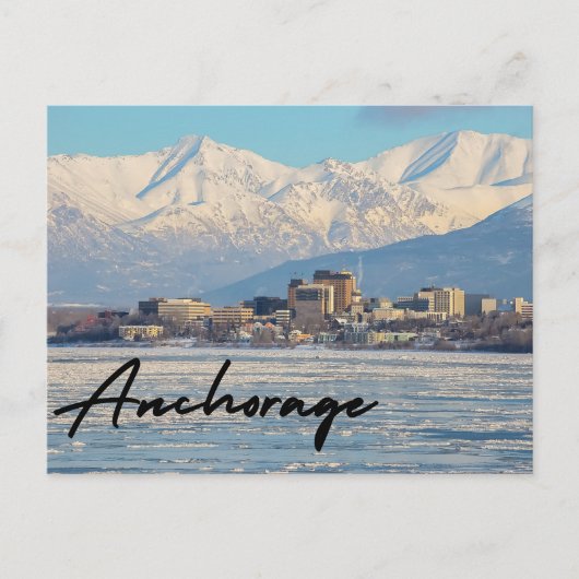Anchorage Alaska Postkarte (Vorderseite)