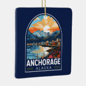 Anchorage Alaska Reisemöglichkeiten Keramikornament (Rechts)