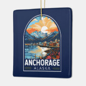 Anchorage Alaska Reisemöglichkeiten Keramikornament (Links)