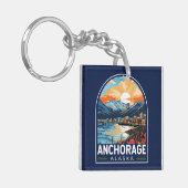 Anchorage Alaska Reisemöglichkeiten Schlüsselanhänger (Vorderseite links)