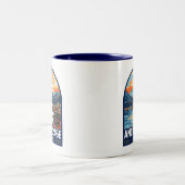Anchorage Alaska Reisemöglichkeiten Zweifarbige Tasse (Mittel)
