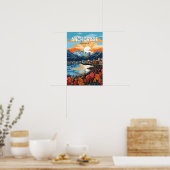 Anchorage Alaska Reisen Kunst Vintag Poster (Küche)