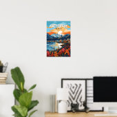 Anchorage Alaska Reisen Kunst Vintag Poster (Heimbüro)