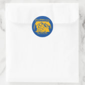 Anchorage Alaska Runder Aufkleber (Tasche)