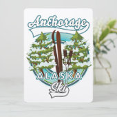 Anchorage Alaska Ski Logo (Stehend Vorderseite)