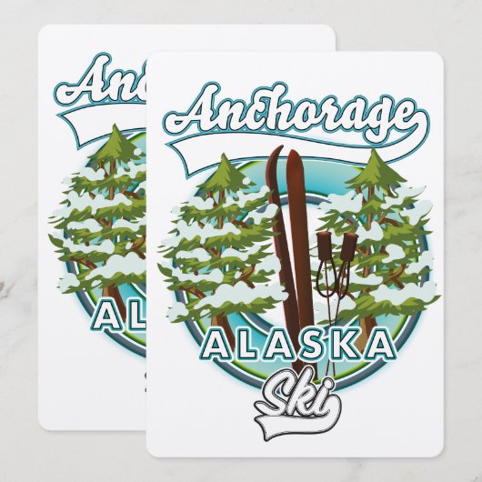 Anchorage Alaska Ski Logo (Vorne/Hinten)