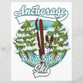 Anchorage Alaska Ski Logo (Rückseite)