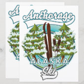 Anchorage Alaska Ski Logo (Vorne/Hinten)