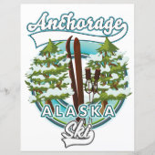 Anchorage Alaska Ski Logo (Vorderseite)