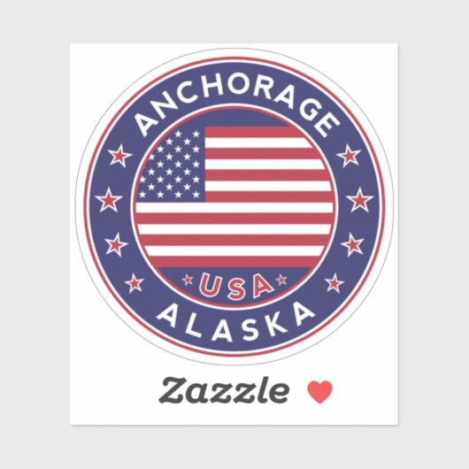 Anchorage, Alaska sticker (Blatt)