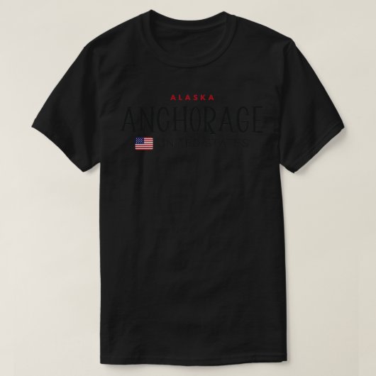 Anchorage Alaska United Staaten TShirt (Design vorne)