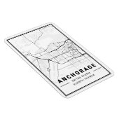 Anchorage Alaska USA City Travel City Map Magnet (Rechte Seite)