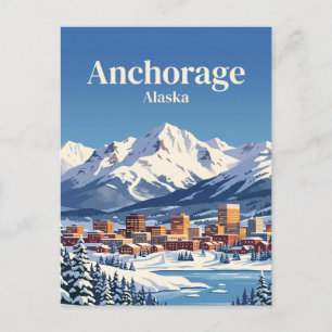 Anchorage, Alaska, USA Postkarte