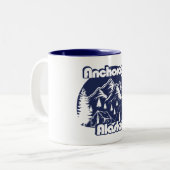 Anchorage Alaska Zweifarbige Tasse (Vorderseite Links)