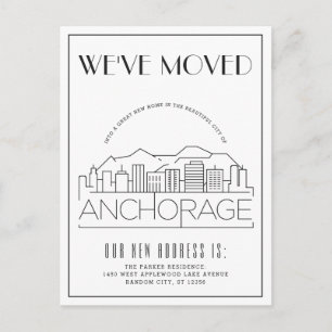 Anchorage   Moderne Deco-Stadt ändert ihre Adresse Ankündigungspostkarte