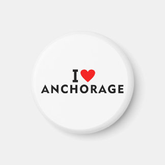 Anchorage United States america usa love city hear Magnet