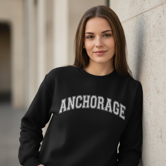 ANCHORAGE University Style Sweater Uni Sweatshirt