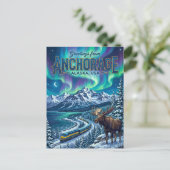 Anchorage USA Postkarte (Stehend Vorderseite)