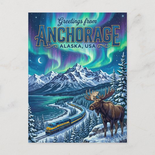 Anchorage USA Postkarte (Vorderseite)