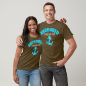 Anchored Hebrews 619 Blue Anchor with Scripture T-Shirt (Unisex)