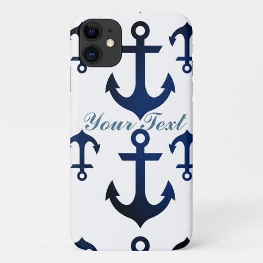 Anchors Ahoy Nautical Case-Mate iPhone Hülle (Rückseite)