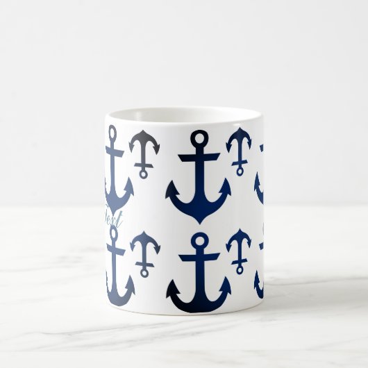 Anchors Ahoy Nautical Kaffeetasse (Mittel)