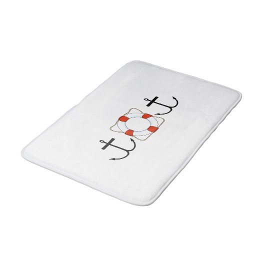 Anchors Away Bath Mat Badematte (Schrägansicht)