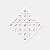 Anchors Away Red White Blue Serviette (Ecke)